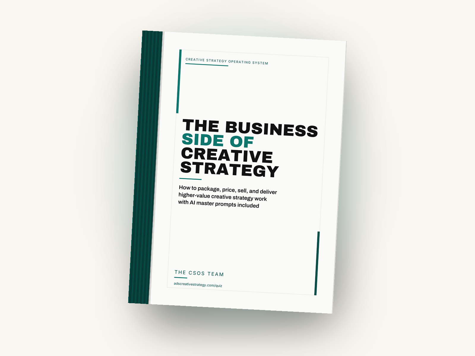 The Business Side of Creative Strategy book mockup