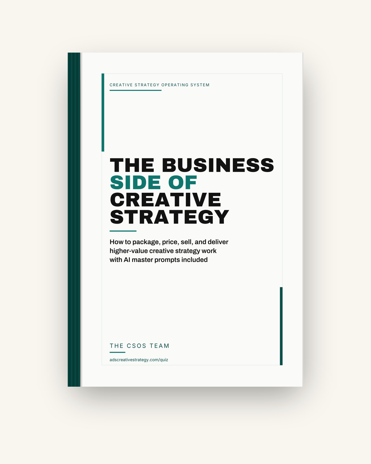 The Business Side of Creative Strategy book mockup