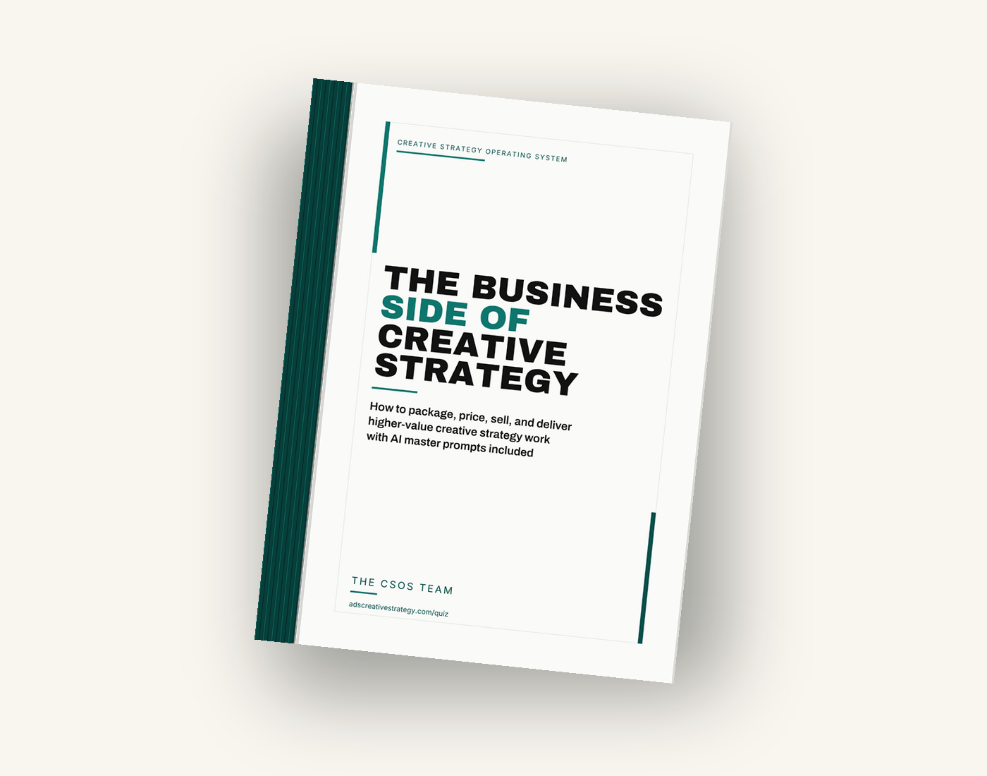 The Business Side of Creative Strategy book mockup